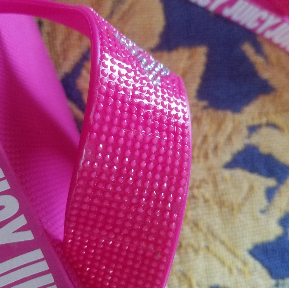 Juicy Couture Rhinestone Flip Flops - Picture 8 of 10